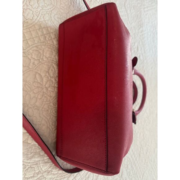Kate Spade Cove Street Pillbox Red Leather Pippa Satchel Purse Handbag - Picture 4 of 15